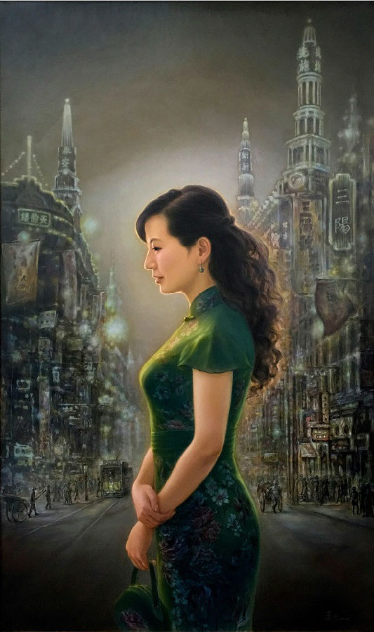昨夜华灯125X75CM油画 2016年朱基力.jpg 坚守与传承——中央美院西方传统绘画语言高研班交流展即将开幕